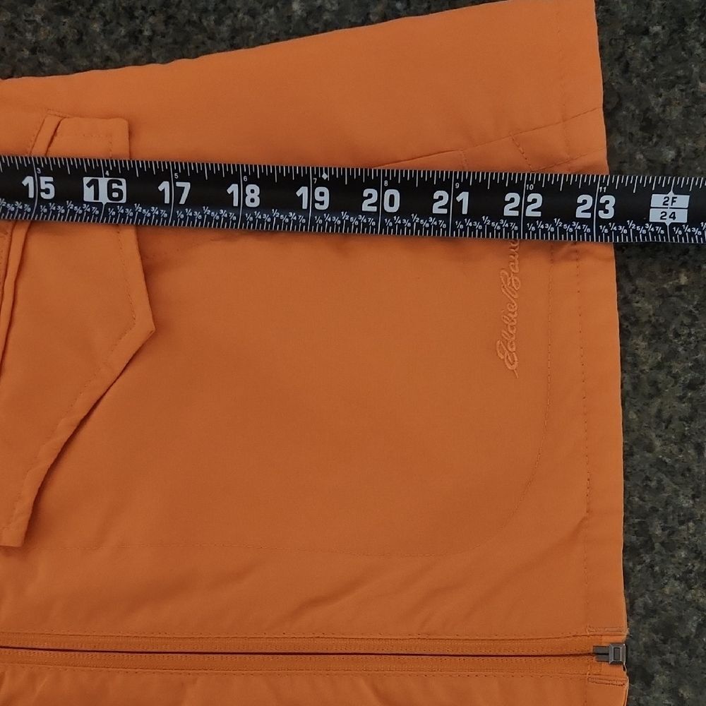 Eddie Bauer Travex Orange Jacket Women XS Coat Multiple Pockets Nylon Polyester - Picture 8 of 9